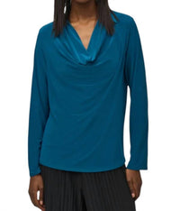Joseph Ribkoff Silky Knit Cowl Neck Top in twilight - women's blouse
