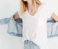 Madewell - Whisper V Neck Pocket Tee