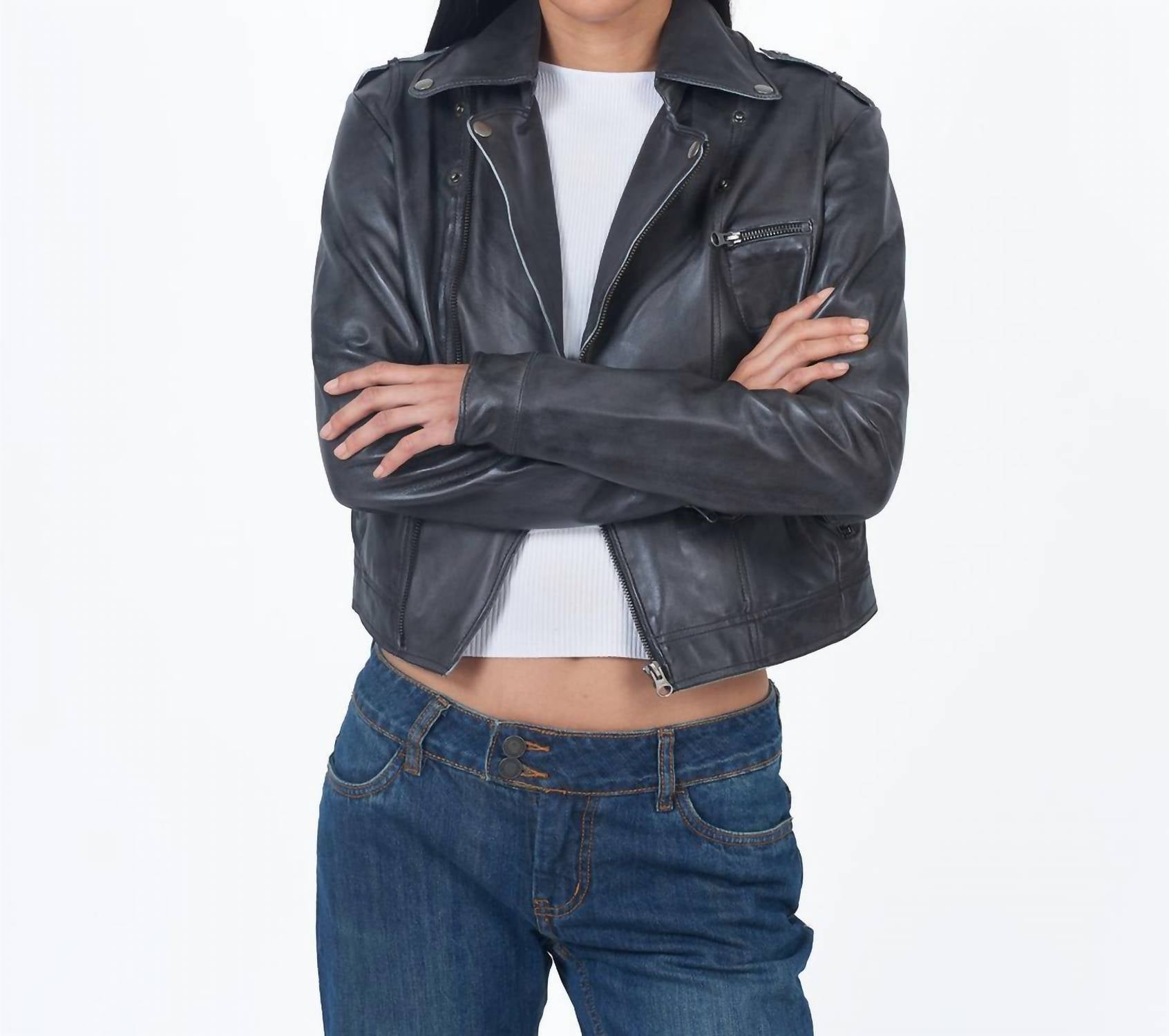 Jachs New York - Piper Patina Leather Jacket