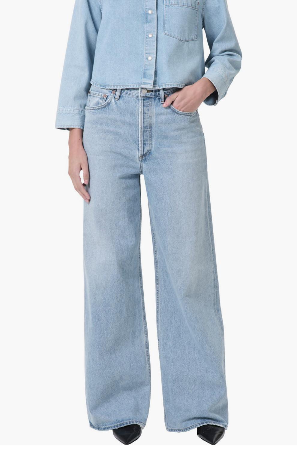 Agolde - Dame High Rise Wide Leg Jean