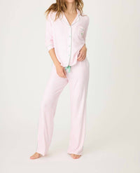 Pj Salvage - Happy On The Court Striped Pajama Set