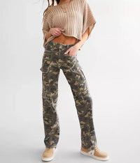 Hidden - Tracey Cargo Straight Stretch Jeans