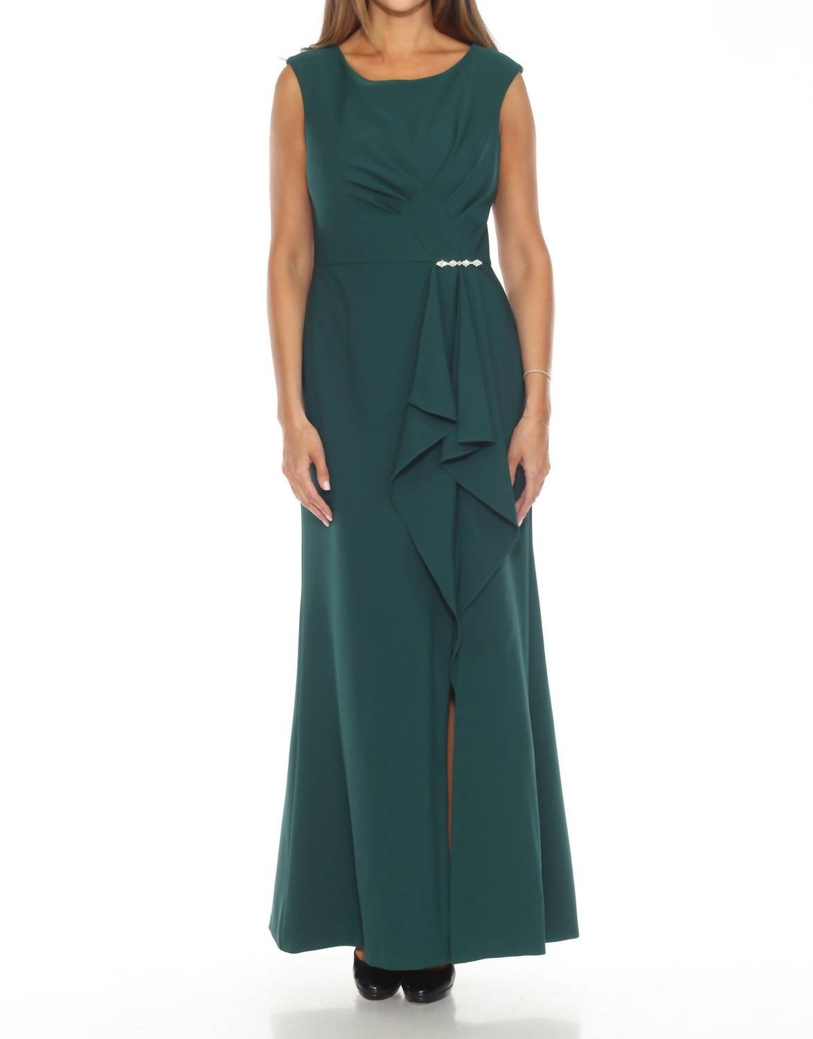 Joseph Ribkoff - Women's Ruffled Mermaid Evening Dress