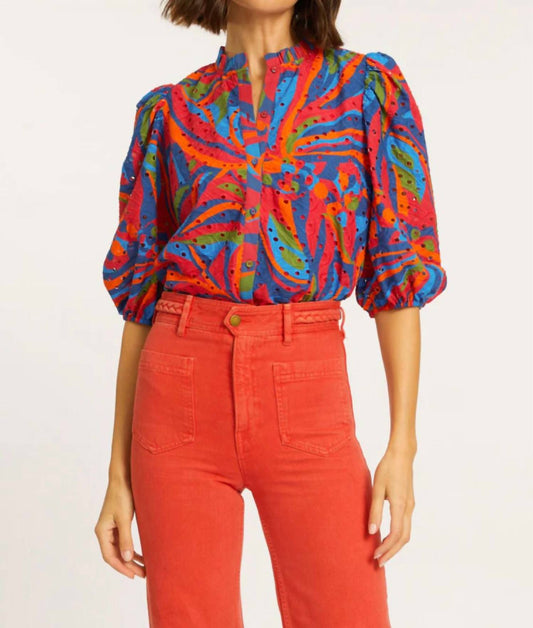 Caballero - Magritte Palm Print Top
