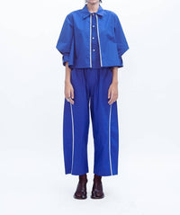 LOVEBIRDS Flux Shirt in cerulean blue - women's t-shirt