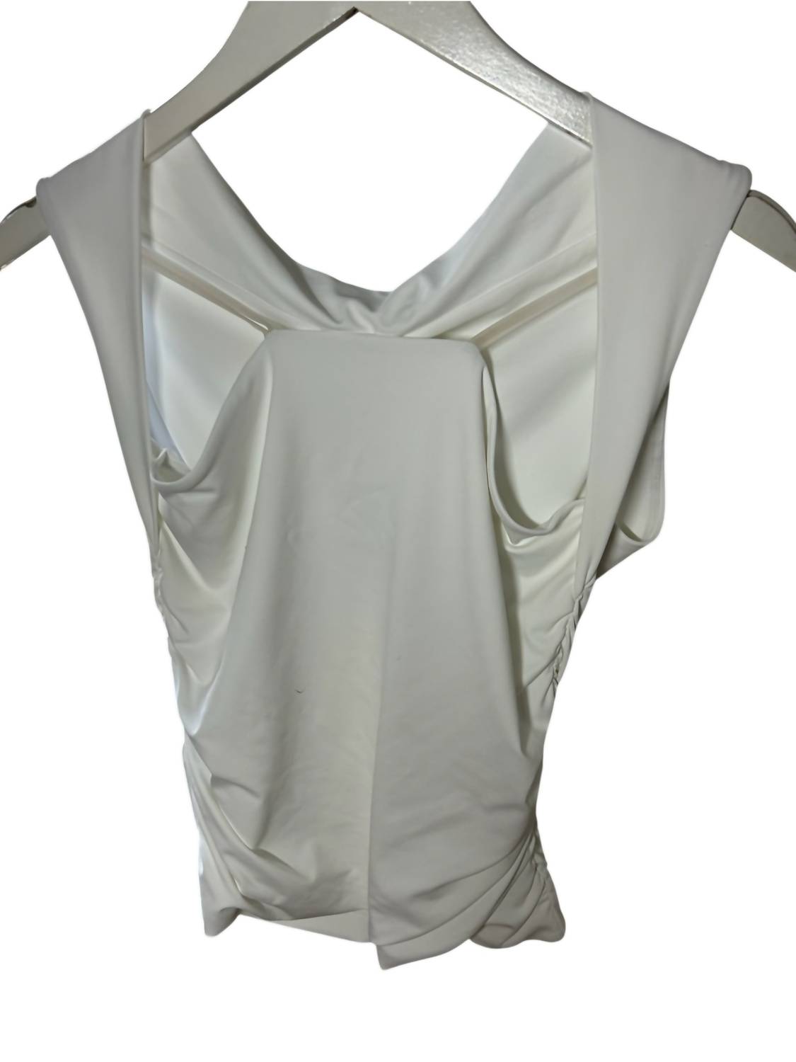 RD Style Women's Tank Second Skin Fabric Top in white - women's tank top