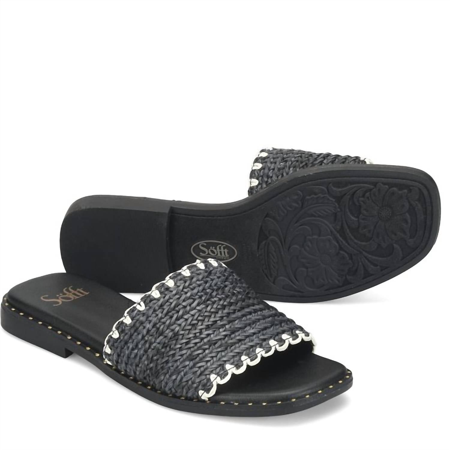 Sofft Women's Elsa Slide Sandal in black - women's sandal