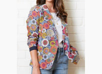 FOIL Whistle And Flute Blazer in floral - women's jacket