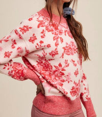 Listicle - Rosie Floral Print Sweater