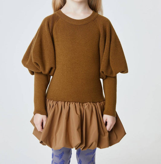 Kids Knit Puffer Sweater Dress