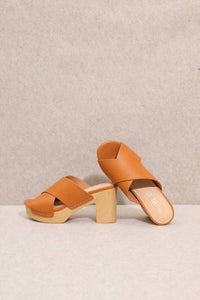 Miim - Women's Cora Crisscross Platform Clog Sandal