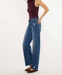 Kancan - High Rise Wide Leg Jeans