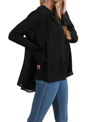 Umgee - Ruffled Sleeve Keyhole Top
