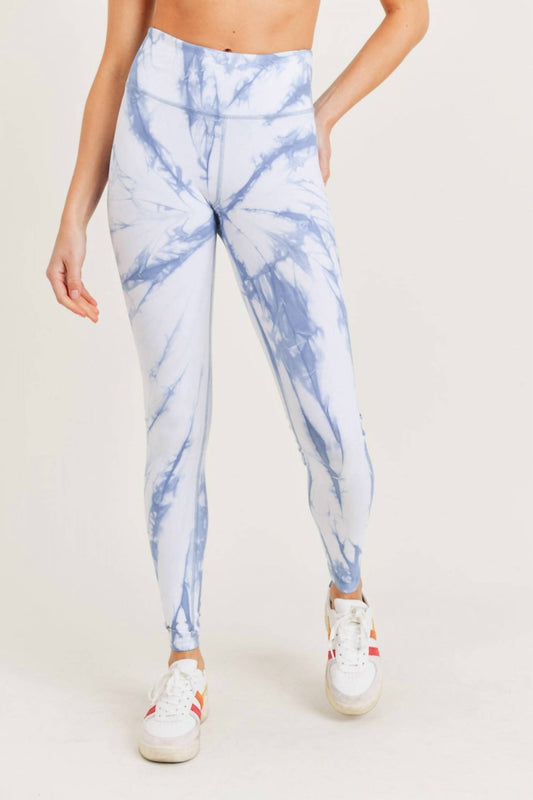 Ocean Vortex-Patterned Legging