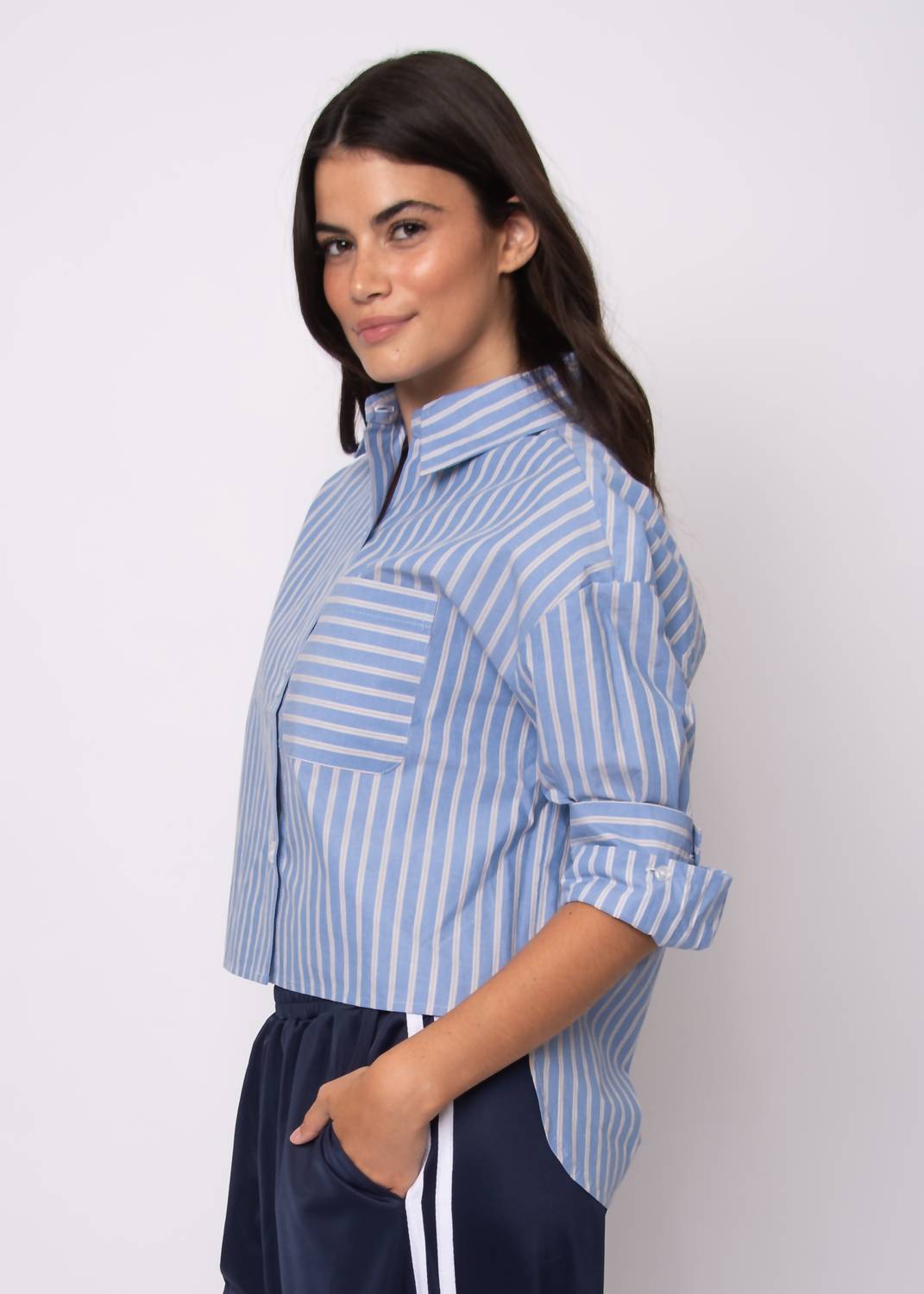 Rd Style - Kerwin Crisp Poplin Top