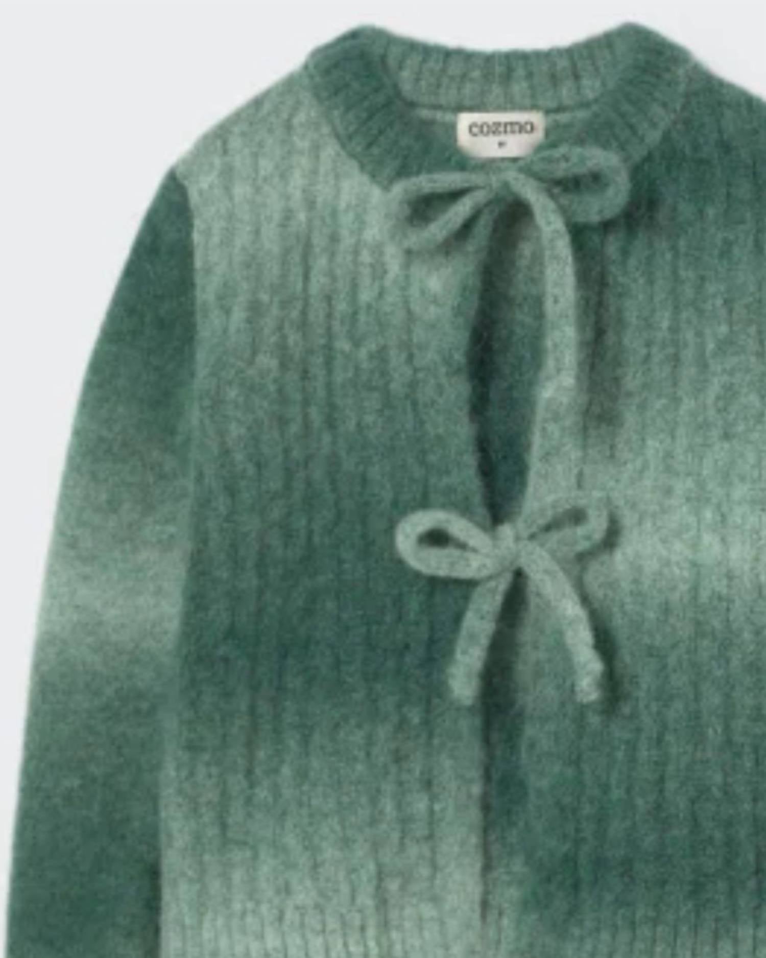 Cozmo - Girls' Soft Dyed Tricot Bow Cardigan
