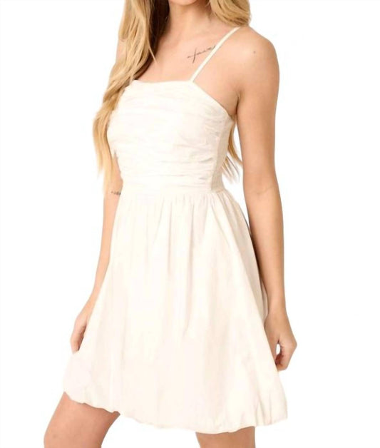 Mittoshop - RUCHING DETAIL BUBBLE HEM MINI DRESS