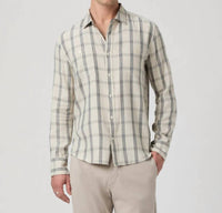 Paige - Everett Check Plaid Button Down Shirt