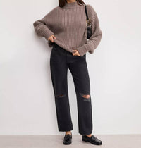Good American - Chunky Mock Sweater