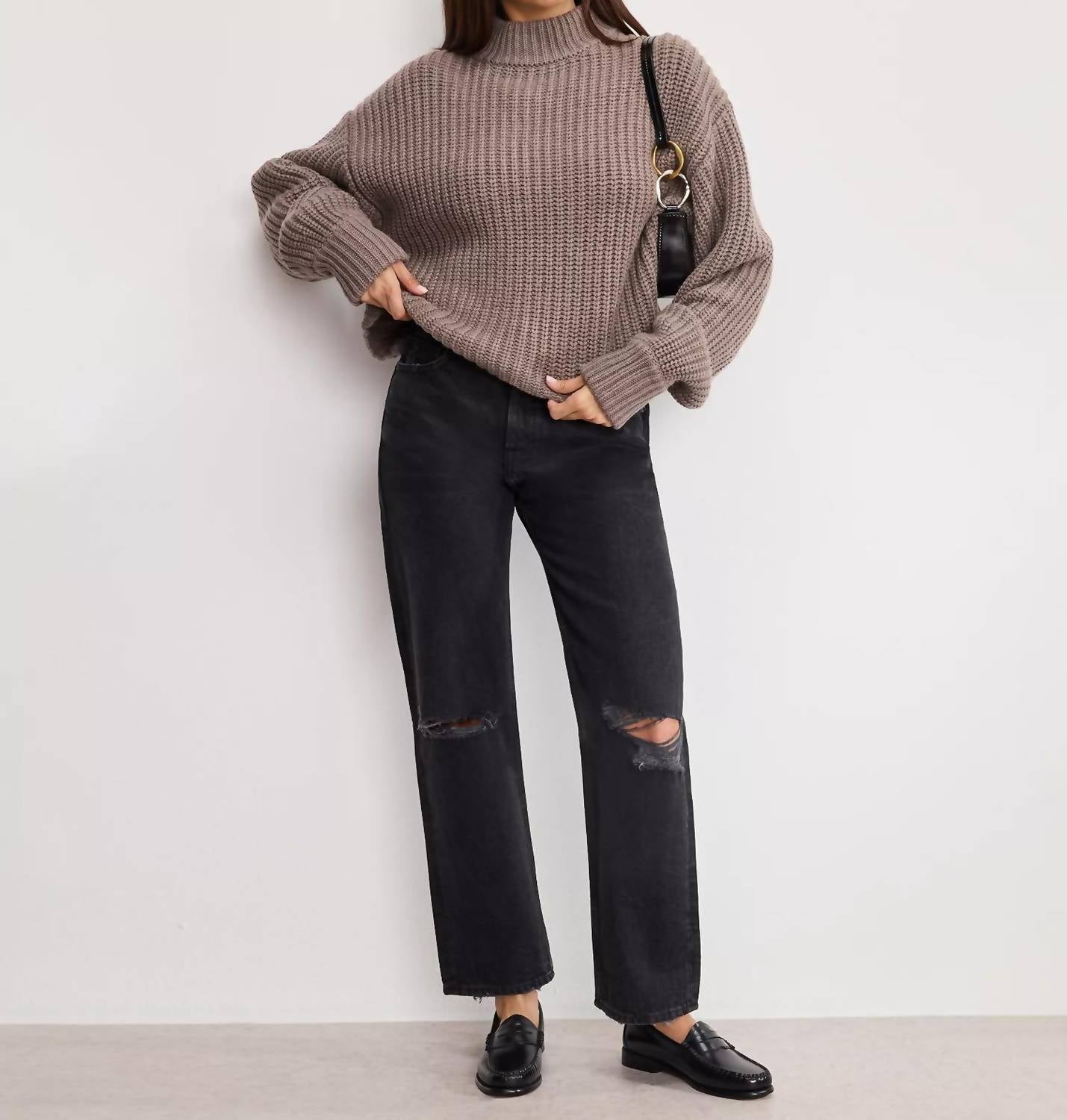 Good American - Chunky Mock Sweater