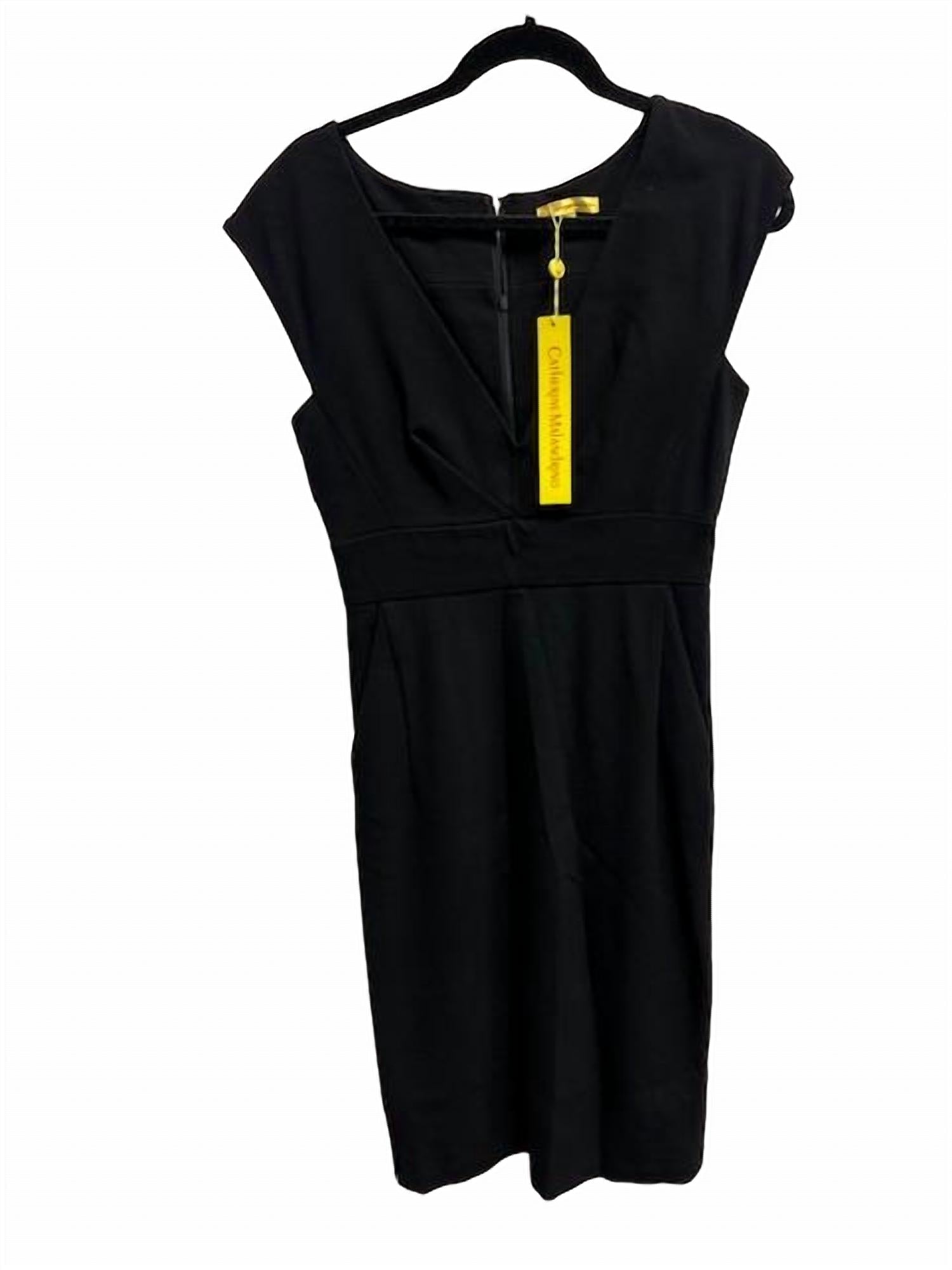 DEEP V NECK DRESS