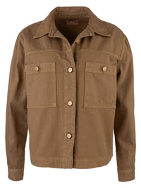 KUT FROM THE KLOTH Women's Placid Shirt Jacket in camel - women's jacket