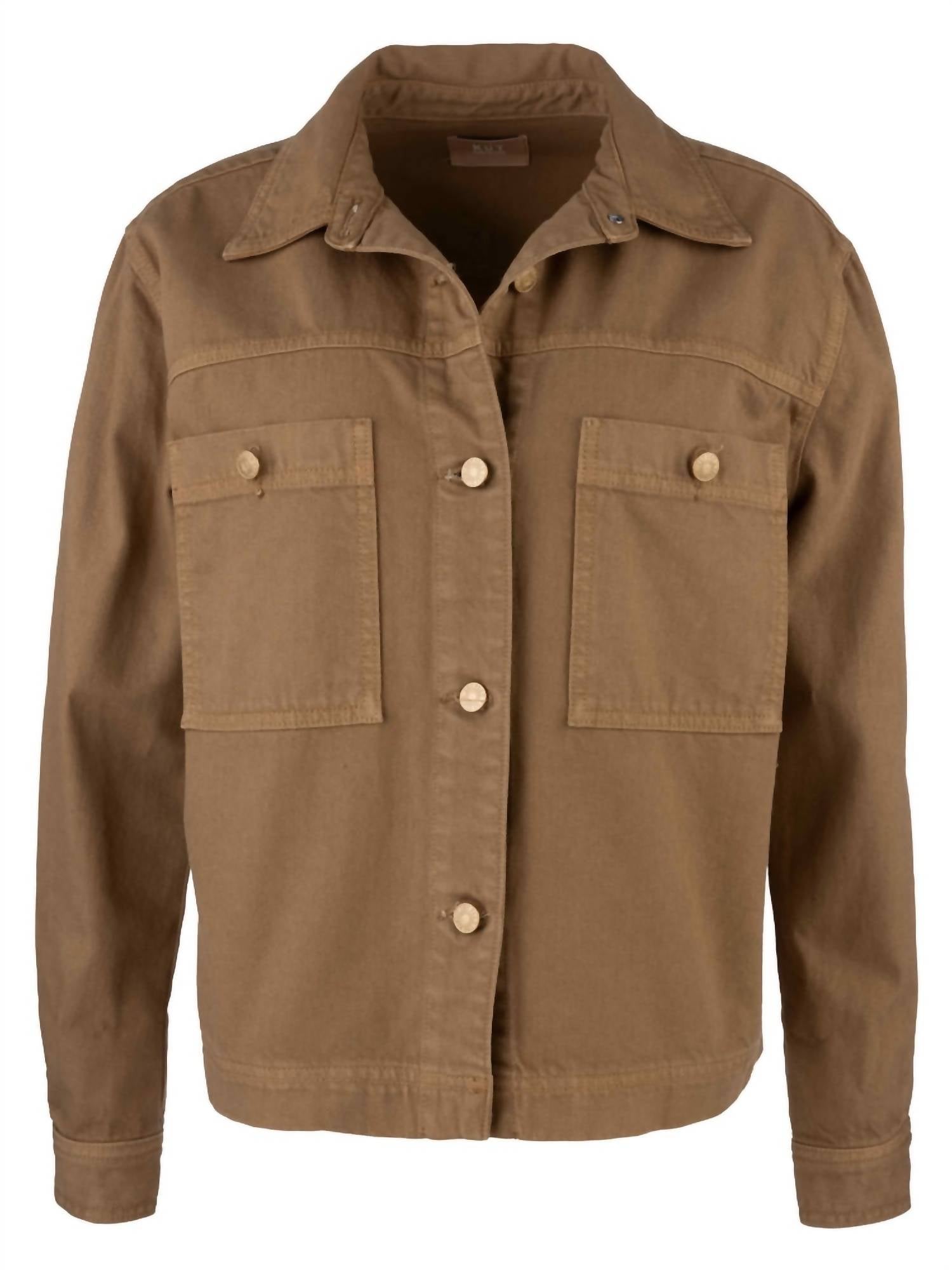 KUT FROM THE KLOTH Women's Placid Shirt Jacket in camel - women's jacket