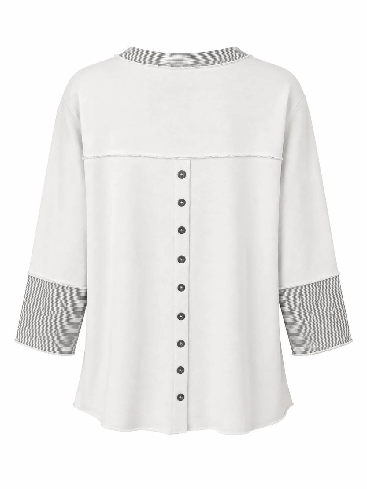 Lulu-B - V-neck Button-back Top