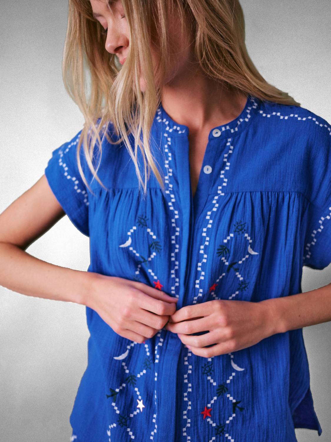 Cape Cove - Coves Embroidered Top