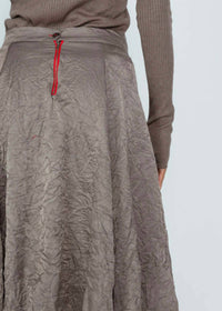 Brazeau Tricot - Cotton Silk Wrinkle Pouf Skirt