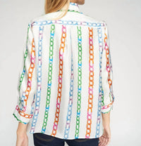 Vilagallo - Chains Print Blouse