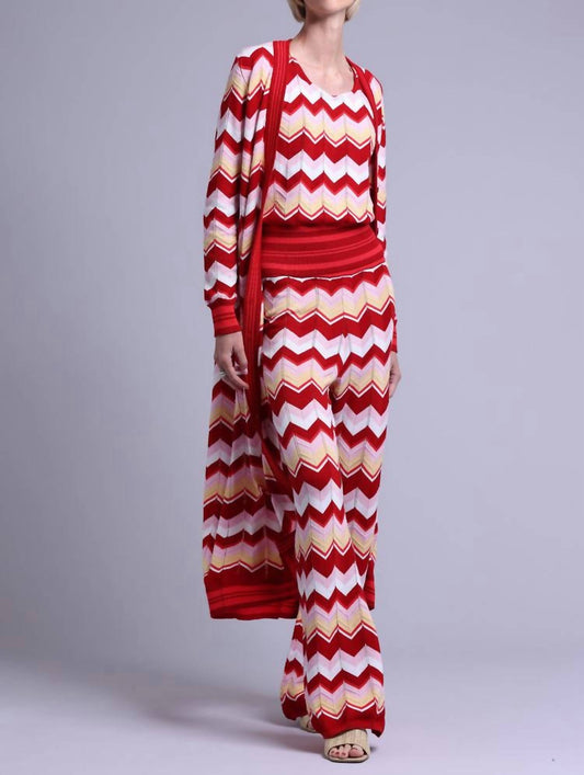 Minnie Rose - Cotton Cashmere Chevron Pointelle Tank Top