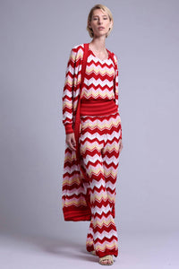 Minnie Rose - Cotton Cashmere Chevron Pointelle Tank Top