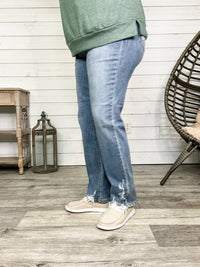 Judy Blue - Straight Leg Distressed Ankle Jeans