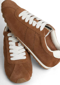 SHU SHOP Women's Priscilla Suede Sneakers in mocha mousse - women's sneaker - view 6
