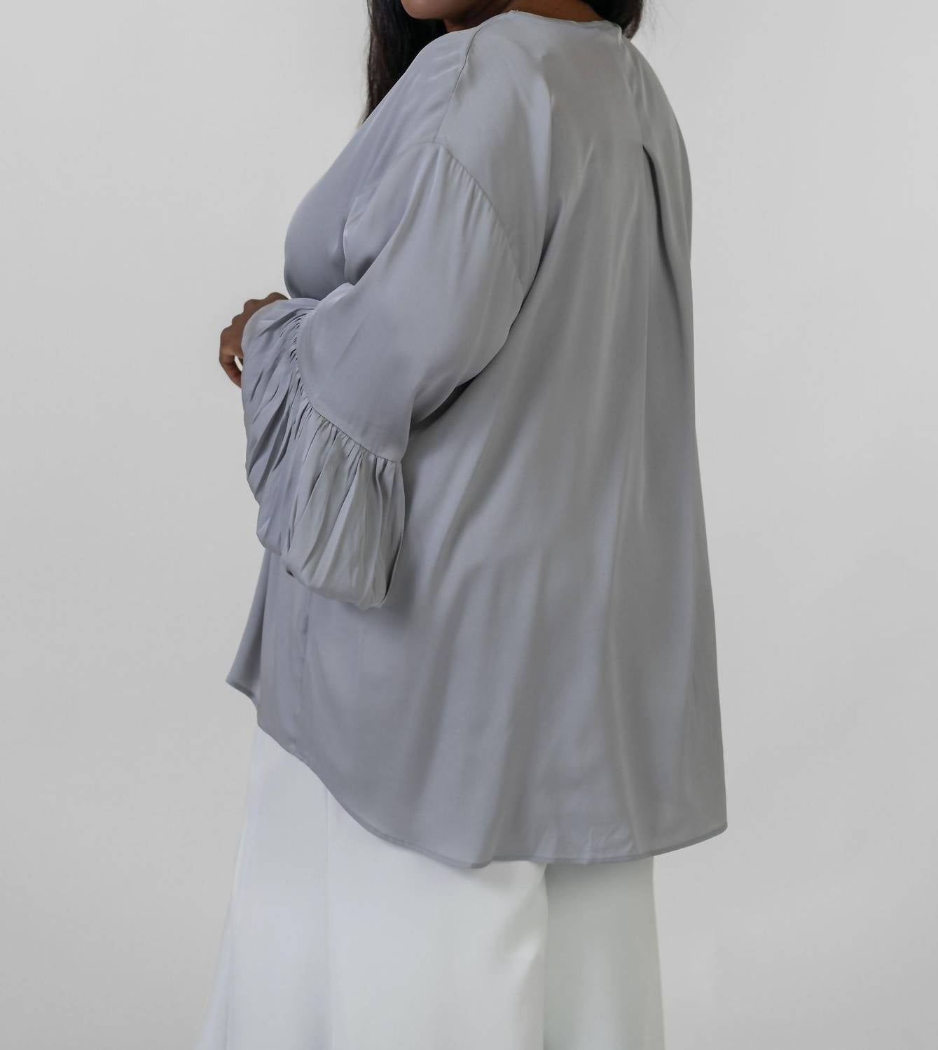 Nouvelle / Silk95Five - Como V-neck Blouse - Plus