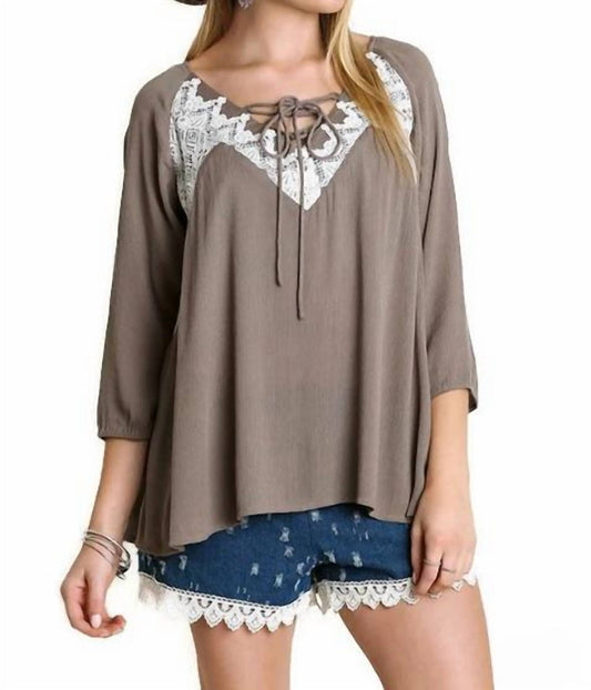 Umgee - Peasant Lace Top
