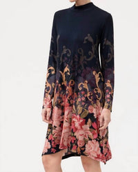 Johnny Was - JANIE FAVORITE MOCK NECK SWING DRESS