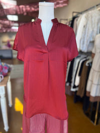 Kld. Signature - Women's Crinkled Satin Blouse