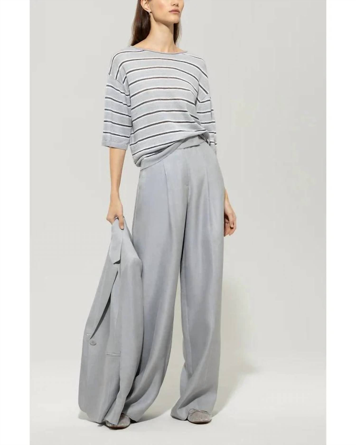 Luisa Cerano - Short-sleeved Sweater Top