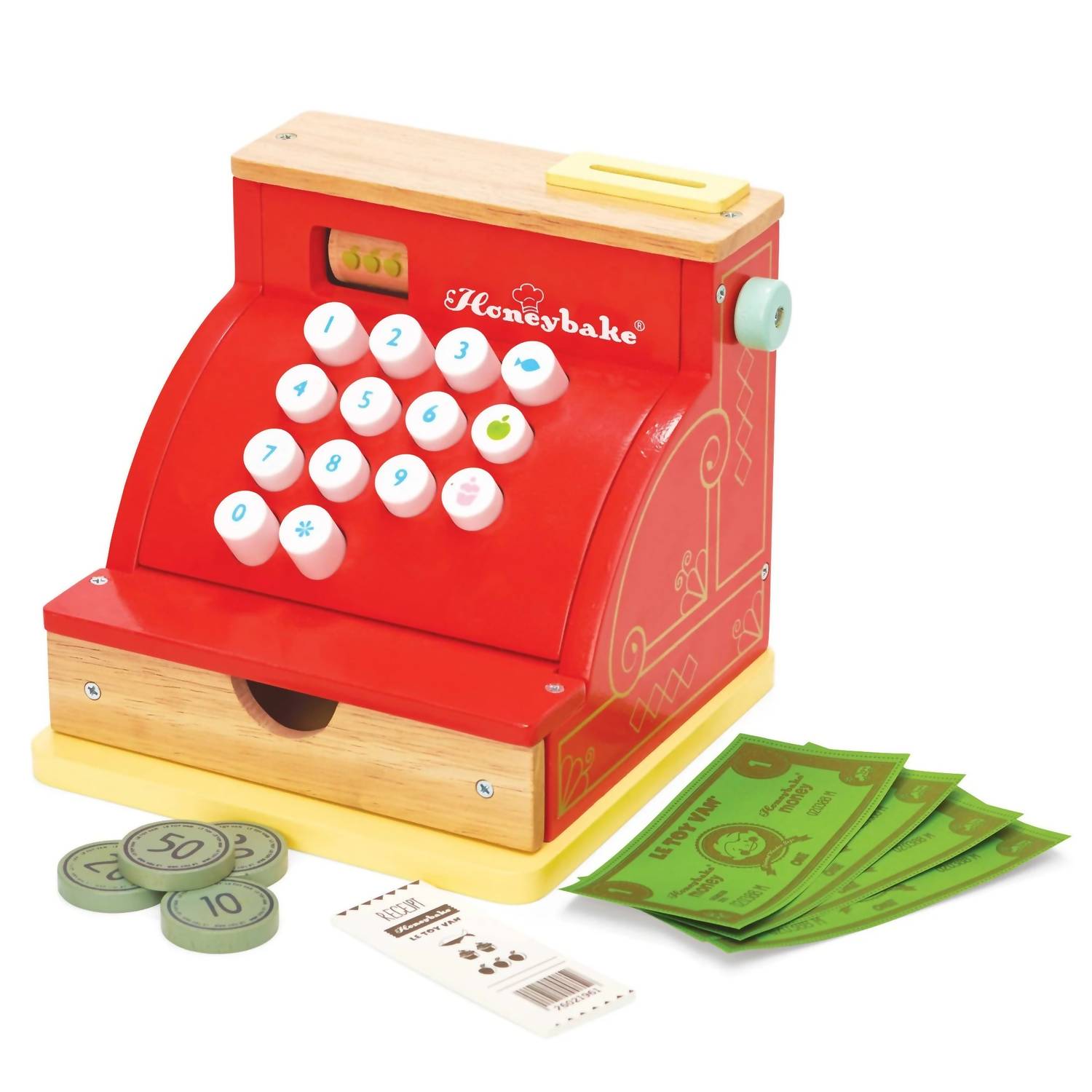 Le Toy Van - Kid's Wooden Cash Register & Money Play Set