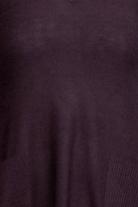 Cupio - V-neck Long Sleeve High Low Hem Top