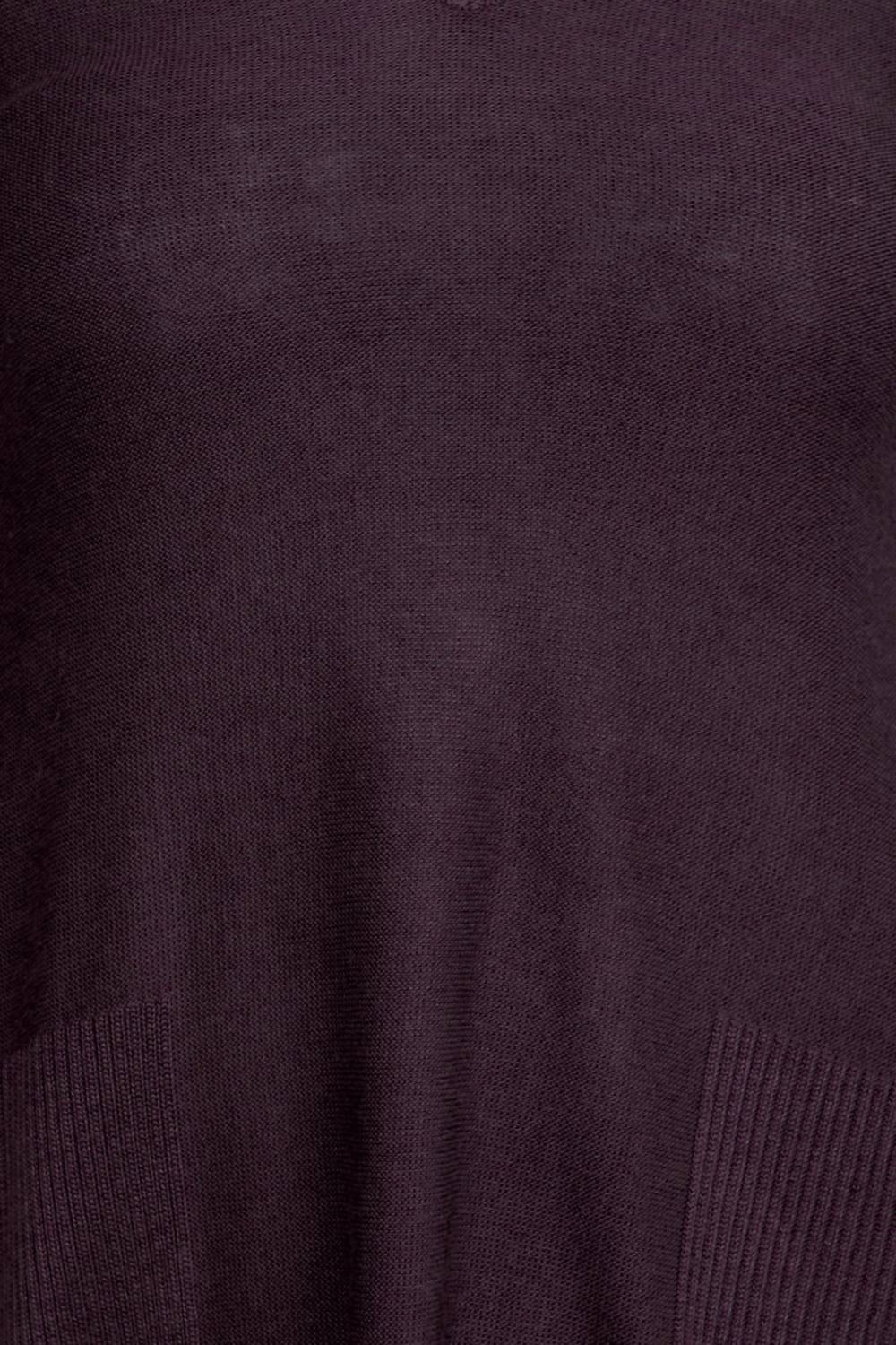 Cupio - V-neck Long Sleeve High Low Hem Top