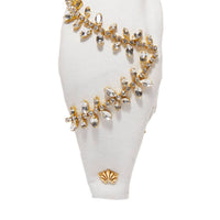 LELE SADOUGHI Knotted Holiday Lights Crystal Headband in ivory - women's accessory - view 4