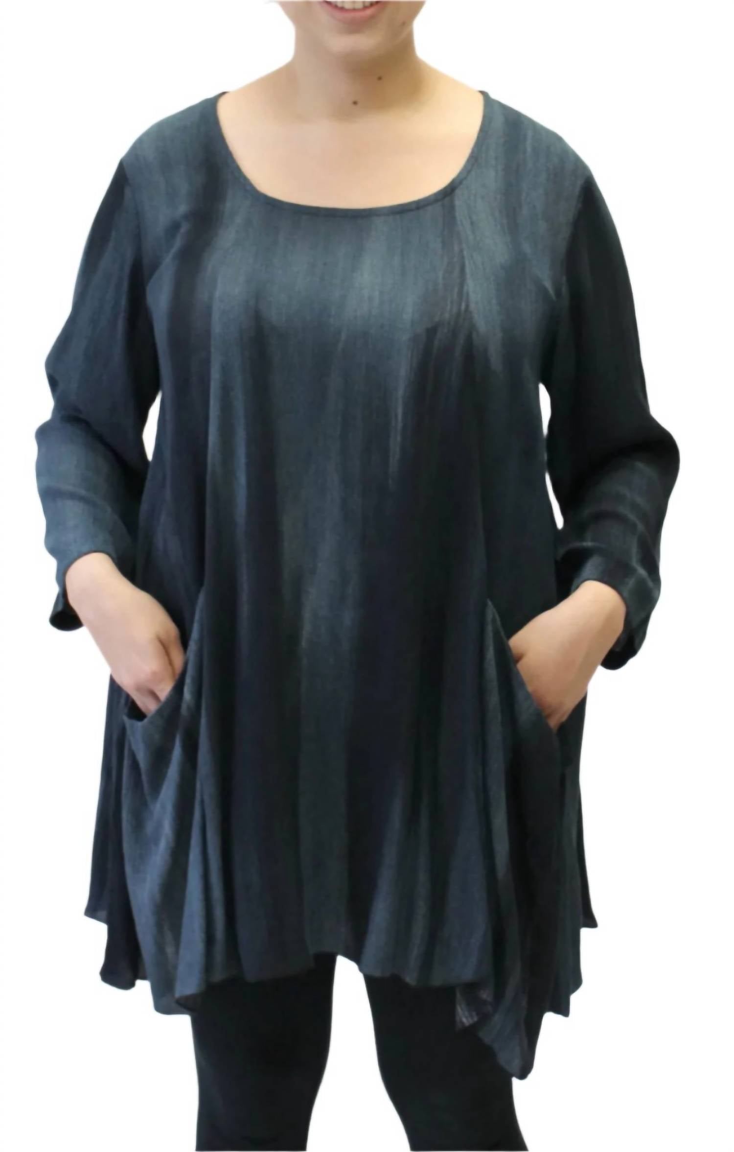 Modesce - Hand Painted Two Pocket Swing Tunic