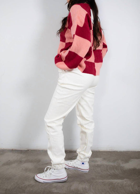 Double Zero - Teegan Faux Leather Joggers