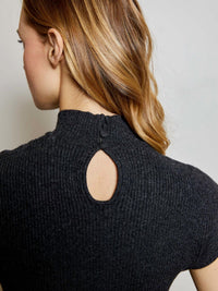 dh NEW YORK Bonnie Dress in jet black - women's dress - alternate view
