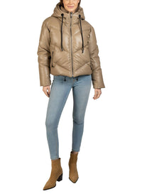 Love Token - Long Sleeve Hooded Puffer Jacket