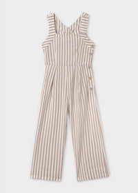 Mayoral - Girls Stripe Viscose Blend Jumpsuit
