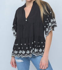 Ivy Jane - On The Border Embroidered Top